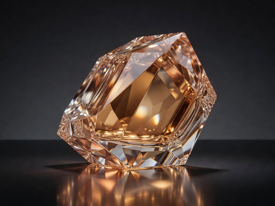 Maison Francis Kurkdjian Baccarat Rouge 540 crystal-inspired perfume vessel with luminous amber facets